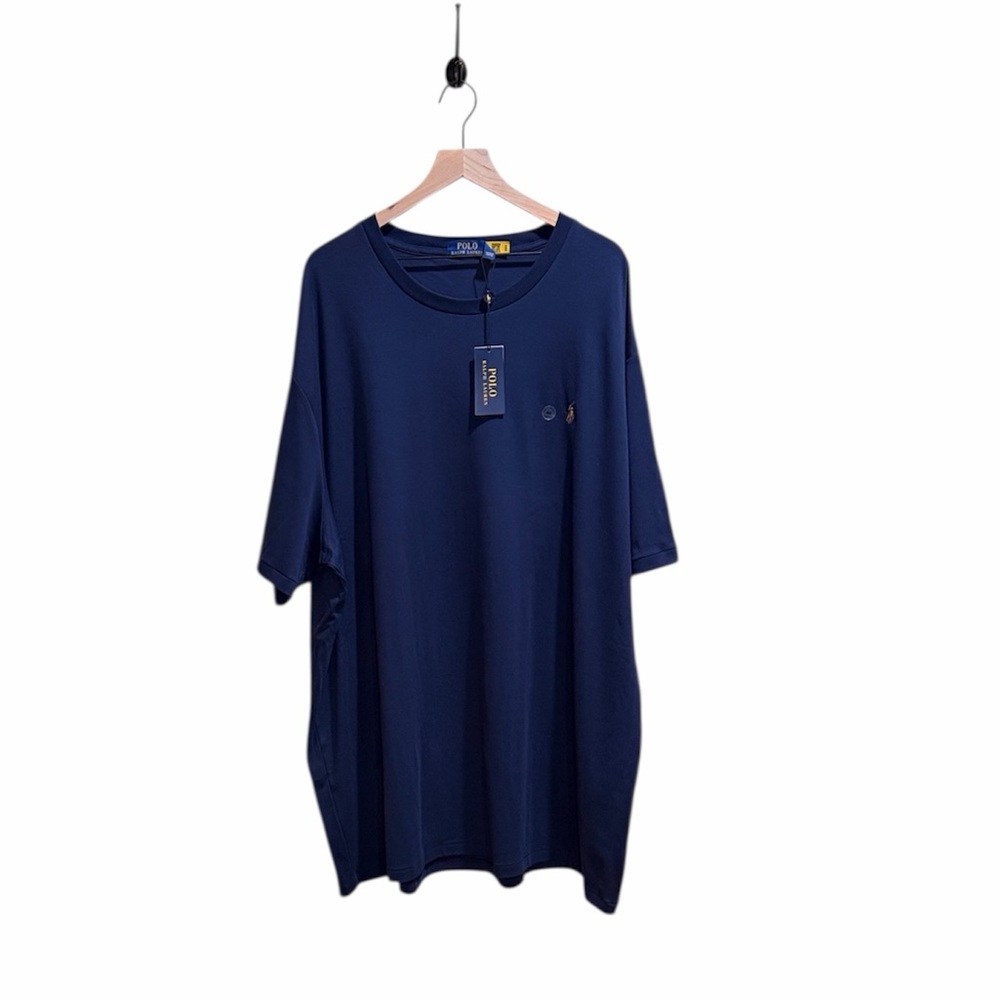 NWT Polo by Ralph Lauren 4XLT Navy Short-Sleeve Crewneck Tee